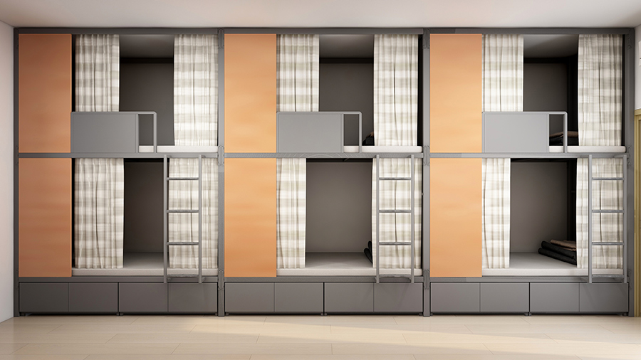 工廠員工宿舍鐵架床